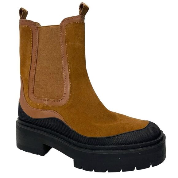 SAM EDELMAN Lulia Suede Chunky Booties 9 - Picture 11 of 11